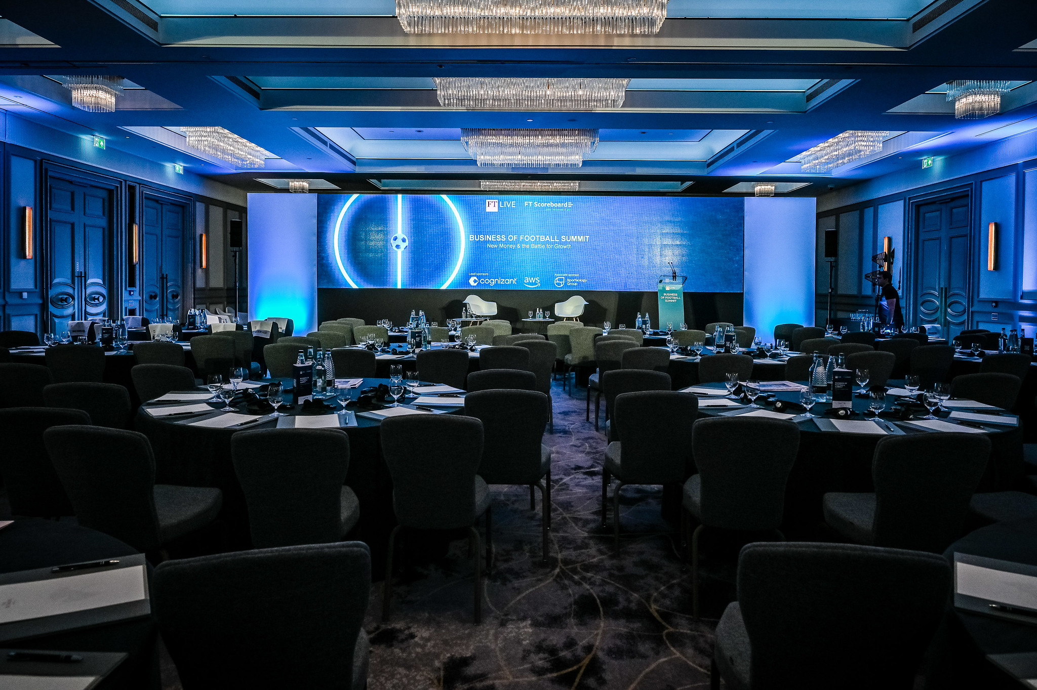Financial Times Live LED stage event